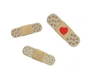 Stickdatei - Pflaster & Pflaster Herz